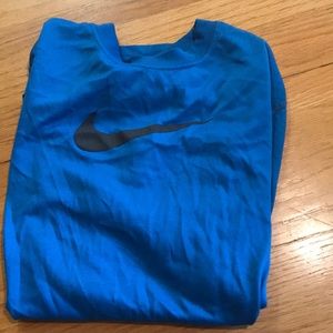 Blue Nike Dri Fit Shirt